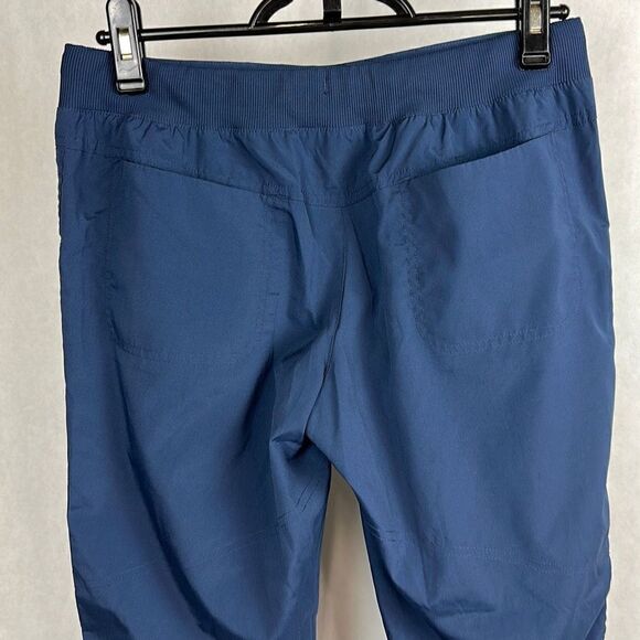 bcg Outdoor Capri Cropped Pants Hiking Lightweight Size Small Black Blue Gray Lo - Picture 6 of 14
